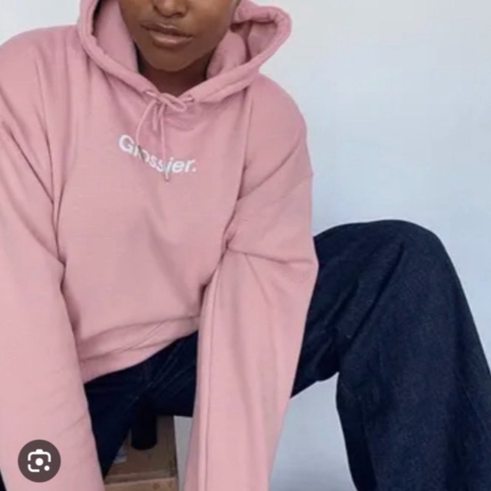 Glossier bubblegum hoodie‎ size small - Picture 8 of 9